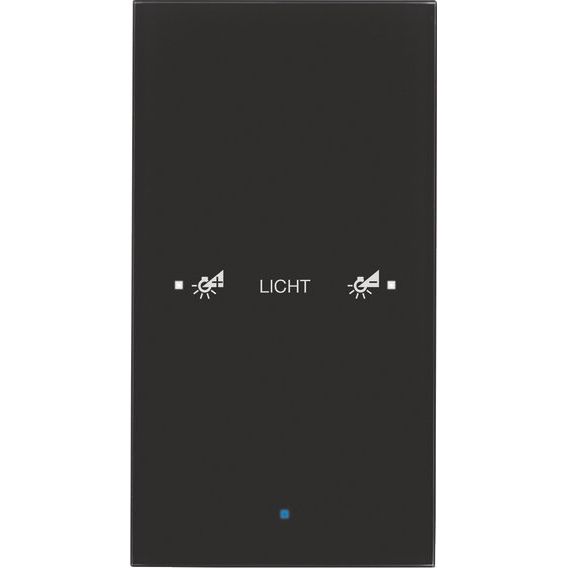 Berker - Bussystem-Tastsensor Glas-Sensor 1fach 75141935 schwarz