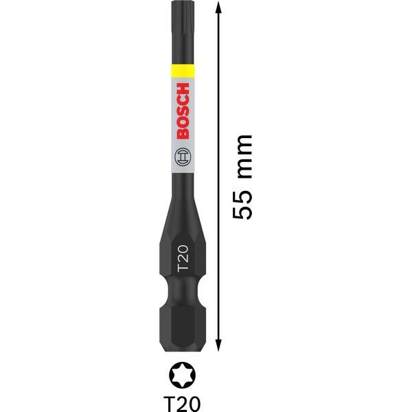 Bosch - Bit PRO Impact Bit, T20 2608522530VE(2) 55 mm, 2-tlg