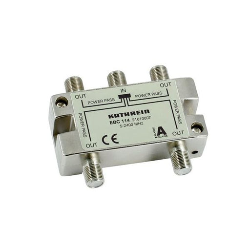 Kathrein - Abzweiger und Verteiler F-Verteiler 4-fach EBC 114 5-2400 MHz