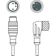 Leuze - Konfektioniertes Sensor-Aktor-Kabel Verbindungsleitung KDS U-M12-3#50130749