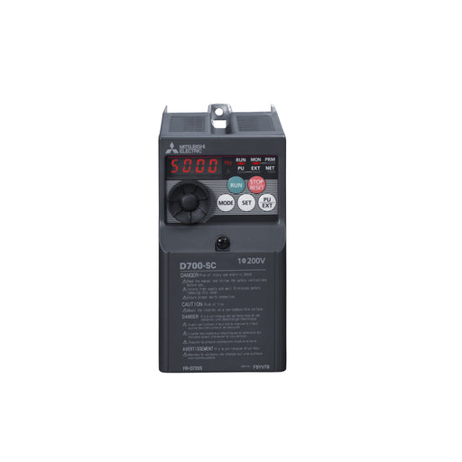 Mitsubishi Electric - Frequenzumrichter =< 1 kV Frequenzumrichter FR-D720S-014SC-EC 0,2kW 1,4A 200-240V − 1 Stück