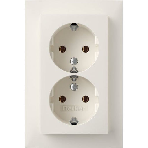 Berker - Steckdose SCHUKO-Doppelsteckdose 47741909 Abdeckplatte pws-mt