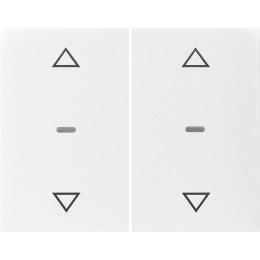 Berker - Abdeckung/Bedienelement für Installationsschalterprogramme Abdeckung Tastsensor-Modul 80961379 2-fach polarweiß