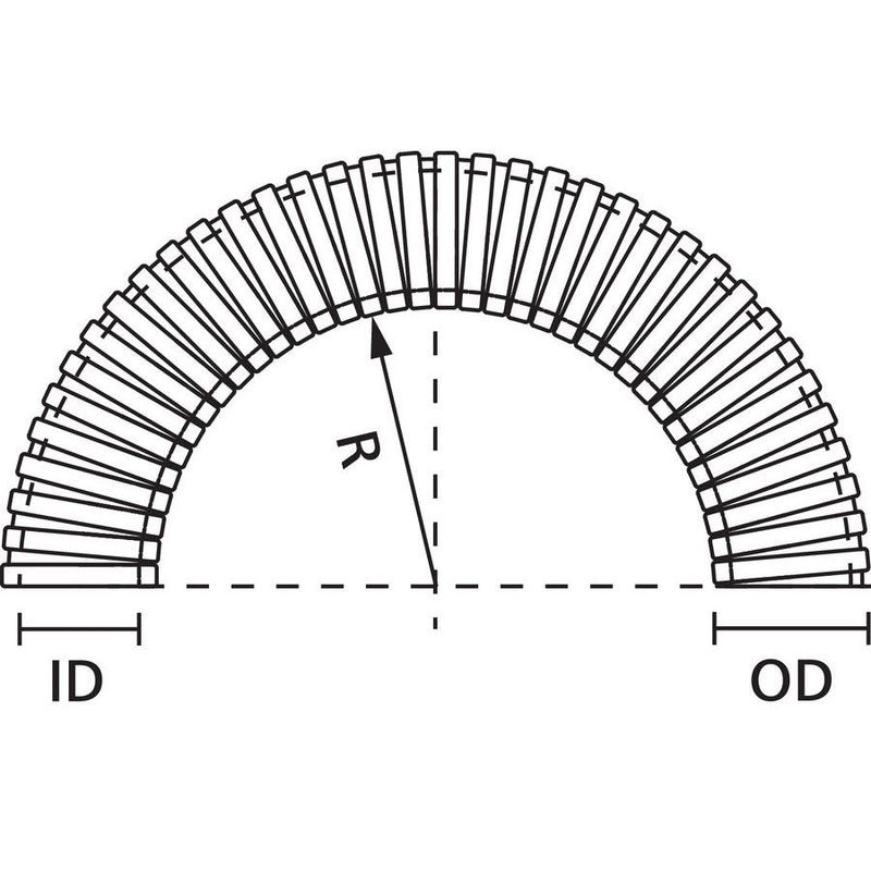 HellermannTyton - Metall-Schutzschlauch Schutzschlauch PCS12 sw − 50 Meter