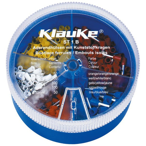 Klauke - Sortimentskasten für Anschluss- und Verbindungstechnik Streudose ST1B bestückt