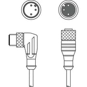 Leuze - Konfektioniertes Sensor-Aktor-Kabel Verbindungsleitung CB-M12-5000-3GF/WM