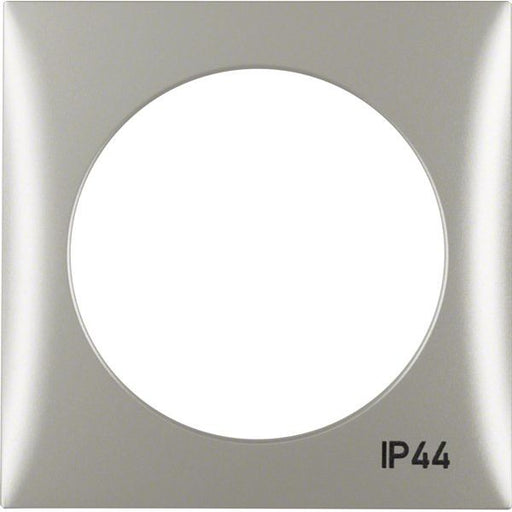 Berker - Abdeckrahmen Rahmen chrom matt/lack 918272568 mit Aufdruck IP44