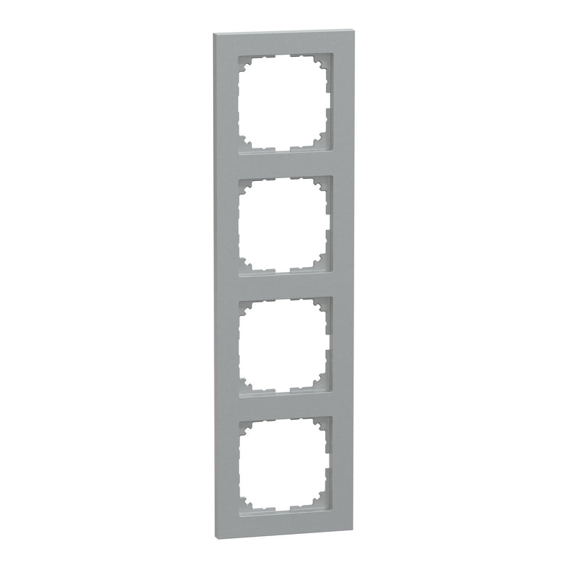 Merten - Abdeckrahmen Rahmen 4fach MEG4040-3660 aluminium