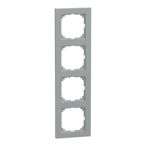 Merten - Abdeckrahmen Rahmen 4fach MEG4040-3660 aluminium