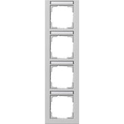 Gira - Abdeckrahmen 4-f. 111437 senkr.BSF grau
