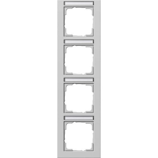 Gira - Abdeckrahmen 4-f. 111437 senkr.BSF grau