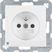 Berker - Steckdose pows/gl 6765108989 m.Schutzkontaktstift