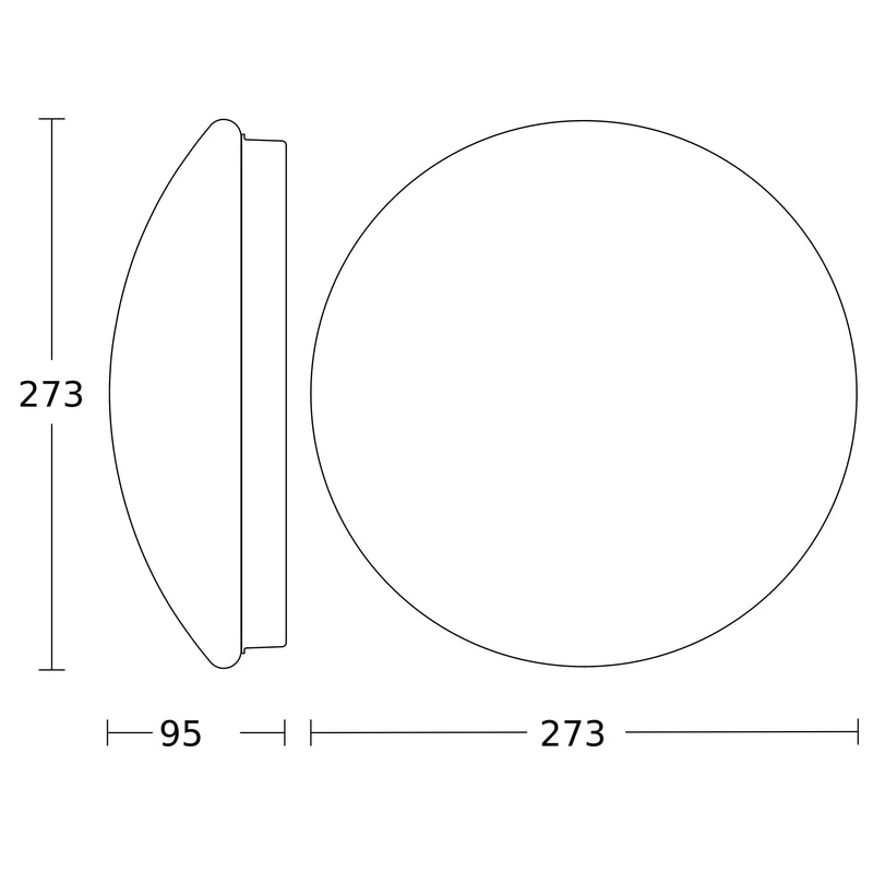 Steinel - Decken-/Wandleuchte Sensor-Innenleuchte RS 16 L S WS 275 x 95 mm