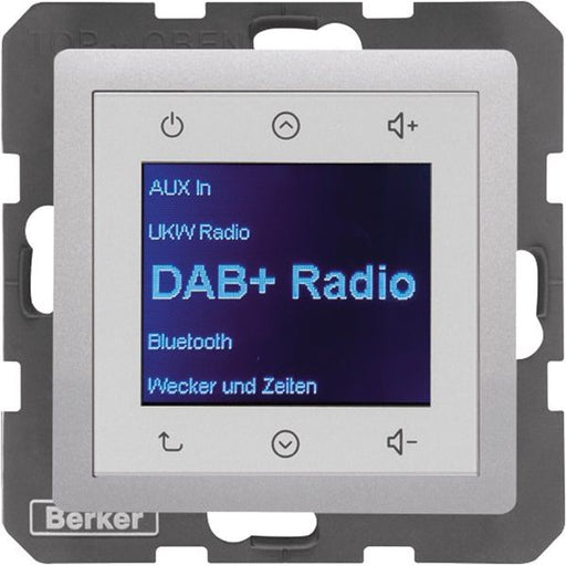 Berker - Elektronik-Gerät für Installationsschalterprogramme Radio DAB+, Q.x alu 29846084