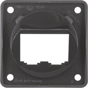 Berker - Einsatz/Abdeckung für Kommunikationstechnik Tragplatte anth/gl 845582505 für 2 BTR-/E-DA