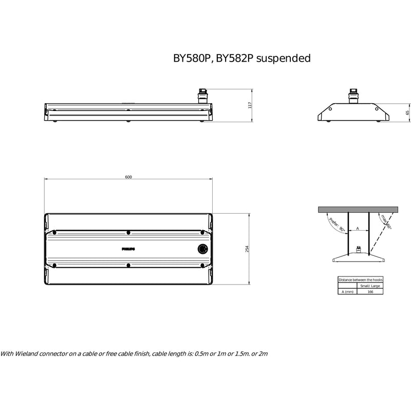 Philips Lighting - Hallen-Reflektorleuchte LED-Hallenleuchte BY580P 170 #59432600 4000K, DIA