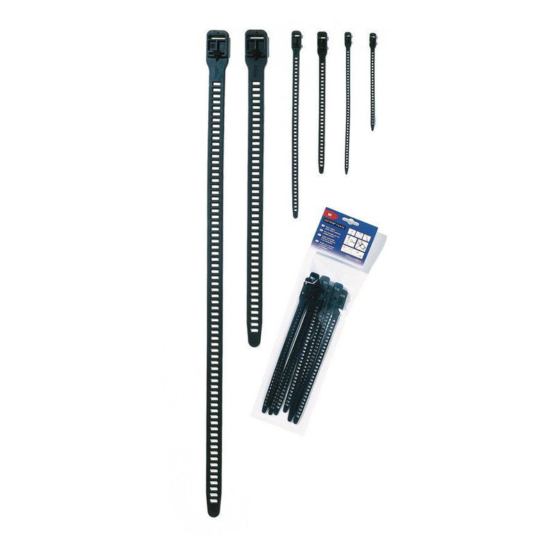 HellermannTyton - Kabelbinder SRT58028-TPU-BK 28,0x580 schwarz − 10 Stück