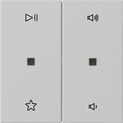 Gira - Bedienelement intelligent Wippe 2f Audiostrg 5384015 Grau m