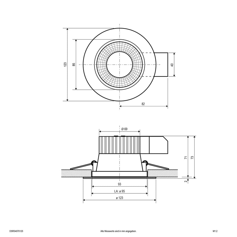EVN Lichttechnik - Decken-/Wandleuchte LED-Deckeneuchte DSR54070125 CCT Switch, ML
