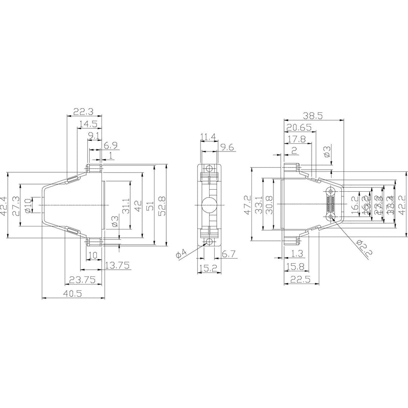 EFB-Elektronik - D-Sub-Haube E-DH25-Haube 29414.1 metallisiert