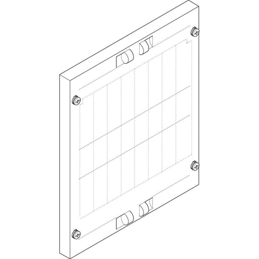 ABN - Abdeckung für Verteilerfeld Abdeckplatte FAP12674N 250x300mm 1FB/2RE