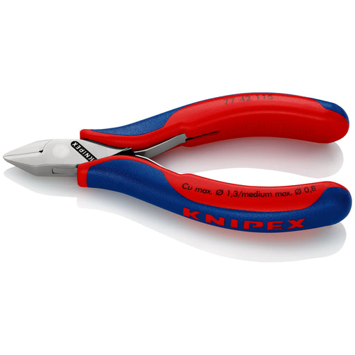 Knipex - Seitenschneider Elektronik-Seitenschneider 77 42 115 spiegelpoliert,115mm