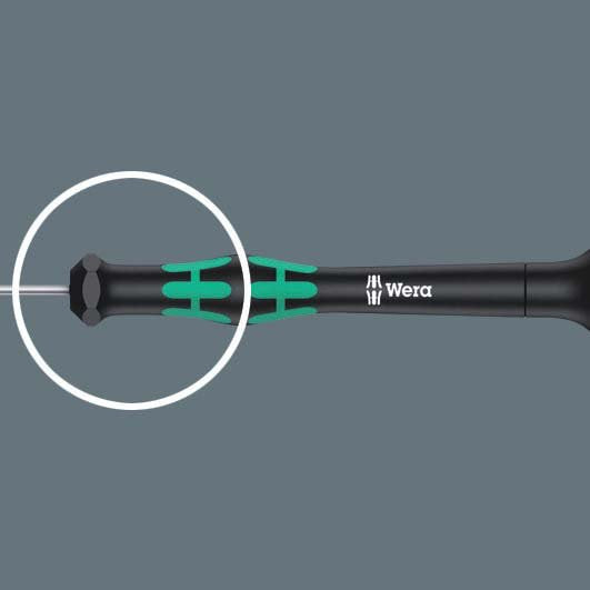 Wera - Innensechsrund Schraubendreher Elektron. Schraubendreher 118042 6-rund, TX 6x40mm