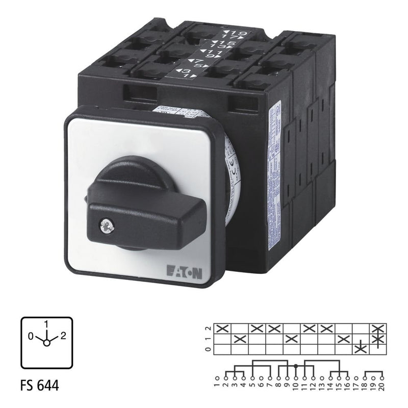 Eaton - Lastschalter Polumschalter T3-5-8444/E Dahlander