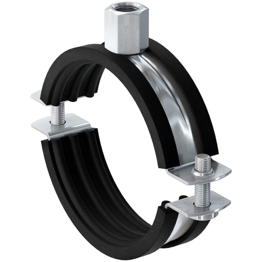 Fischer Deutschl - Zweiteiliger Bügel, rund Rohrschelle FRS 133-141 M8/M10 − 10 Stück