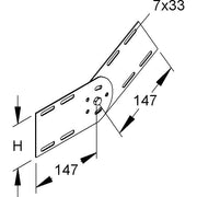 Niedax - Verbinder für Kabeltragsystem Gelenkverbinder RGV 110 E3