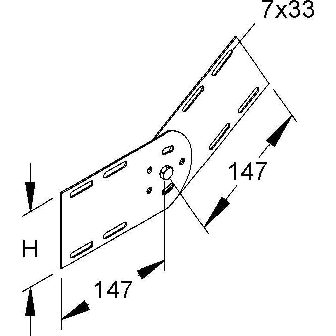 Niedax - Verbinder für Kabeltragsystem Gelenkverbinder RGV 110 E3