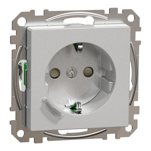 Merten - Steckdose Connected SCHUKO-Steckdose MEG2380-0460 Aluminium
