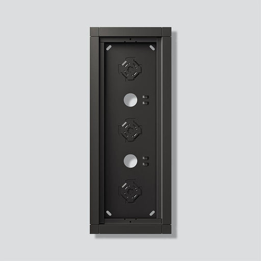 Siedle&Söhne - Montageelement für Türstation Gehäuse-Aufputz GA 612-3/1-01 DG Dunkelgrau-Glimmer