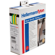 HellermannTyton - Schrumpfschlauch HIS-1/2-POX-GNYE 5m D 12,7/6,4 gn/ge