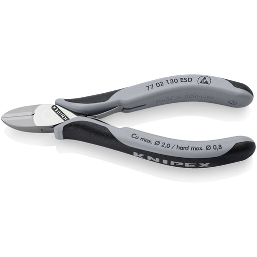 Knipex - Seitenschneider Elektronik-Seitenschneider 77 02 130 ESD durchgesteckt Gelenk