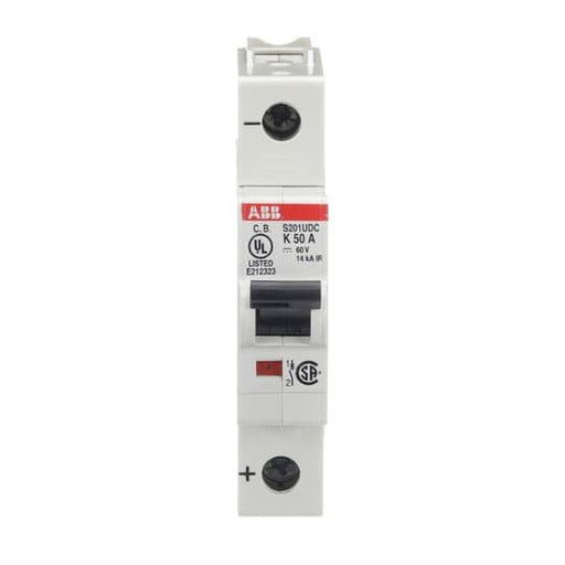 ABB Stotz S&J - Leitungsschutzschalter Sicherungsautomat S201UDC-K50 14 kA, 50 A, 1P