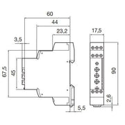 Eberle Controls - Phasenüberwachungsgerät Drehstrom-Netzwächter INW-3 AC 3(N)400/230V 5A
