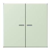 Jung - Abdeckung/Bedienelement für Installationsschalterprogramme Wippe mit Lichtleiter LC 102 KO5 218 vert anglais pale