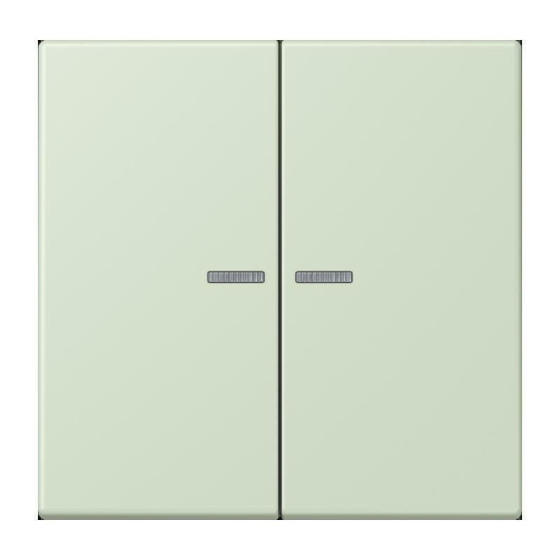 Jung - Abdeckung/Bedienelement für Installationsschalterprogramme Wippe mit Lichtleiter LC 102 KO5 218 vert anglais pale