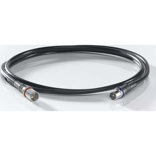 Wisi - Konfektioniertes Koaxkabel Anschlusskabel 5m DS 39 U0500 F-Quick/ IEC-Stecker − 10 Stück