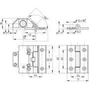 Schmersal - Scharnierschalter TESZ1110/S − 1 Stück
