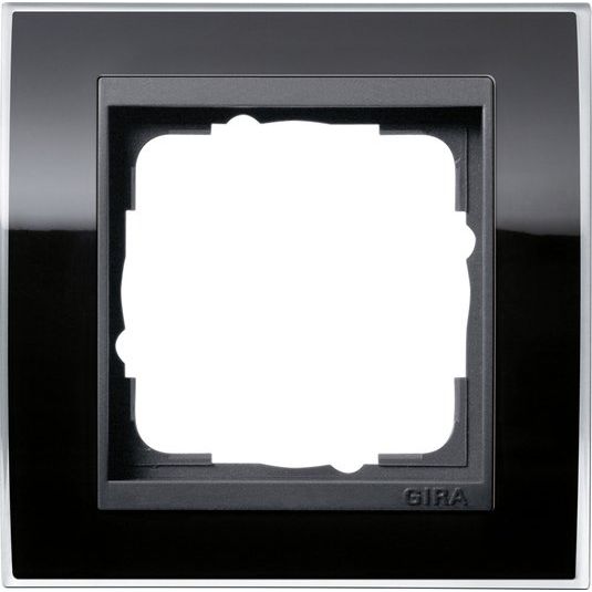 Gira - Abdeckrahmen 1fach 0211738 klar schwarz