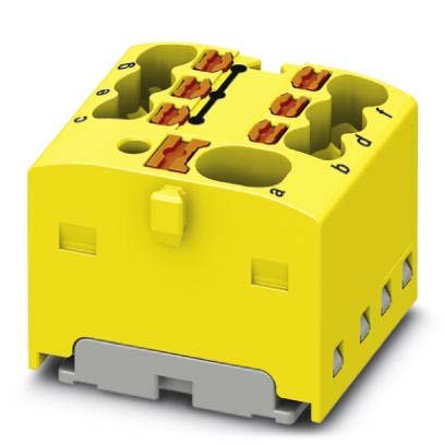 Phoenix Contact - Durchgangs-Reihenklemme Verteilerblock PTFIX 4/6X1,5 YE − 20 Stück