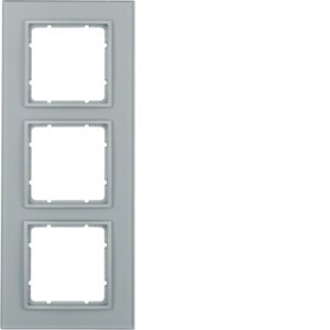 Berker - Abdeckrahmen Glasrahmen 10136414 3fach