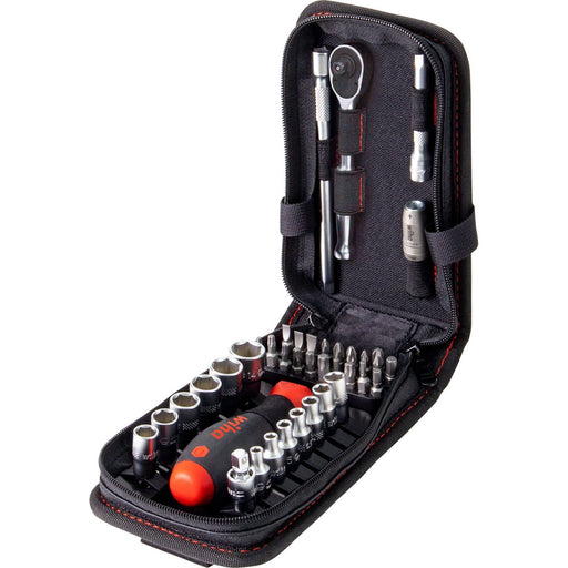 Wiha - Schraubenschlüsselset Steckschlüssel- und Bit 33394 Set 1/4"