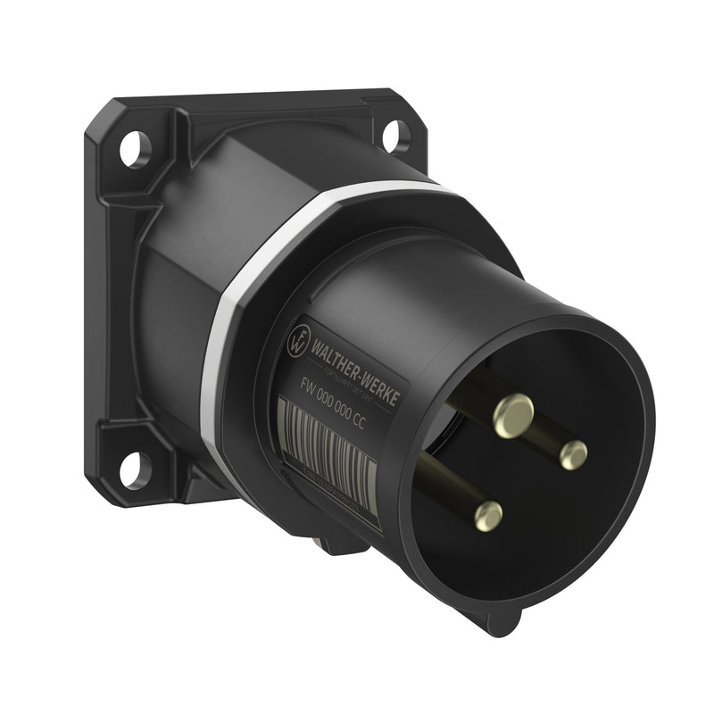 Walther Werke - CEE-Gerätestecker (IEC 60309) CEE NEO Anbaugerätestecker FW712311CC schräg 16A 3P 11h