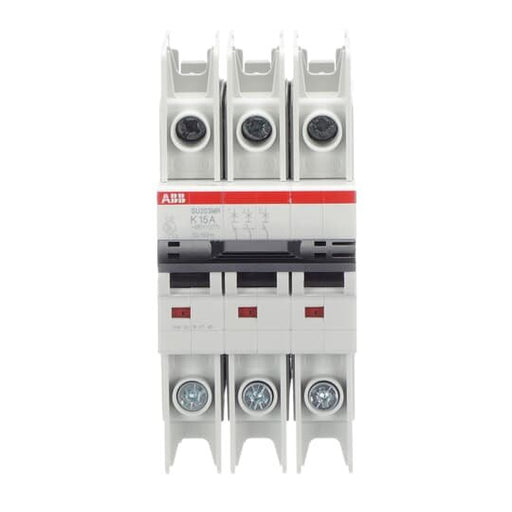 ABB Stotz S&J - Leitungsschutzschalter Sicherungsautomat SU203MR-K15 10kA, 15A, 3P, RTT
