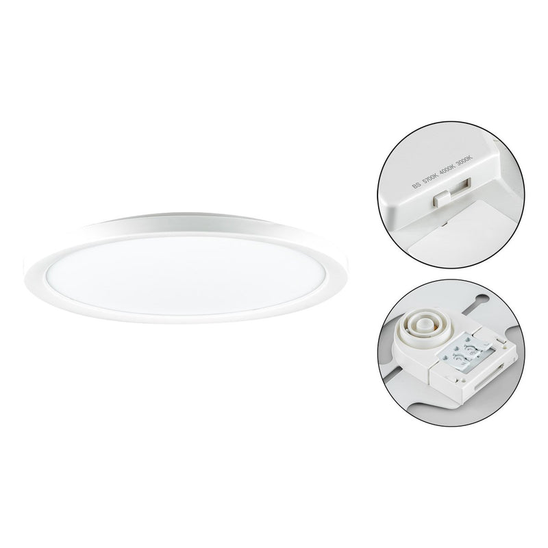EVN Lichttechnik - Decken-/Wandleuchte LED-Anbauleuchte AD44400125 CCT Switch