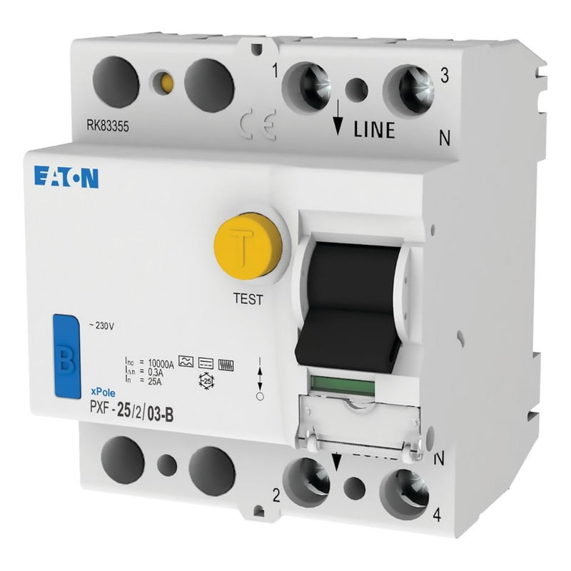 Eaton - Fehlerstrom-Schutzschalter Fehlerstromschutzschalter PXF-25/2/03-B 25A, 2p, 300mA,TypB