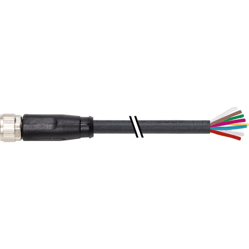 Murrelektronik - Konfektioniertes Sensor-Aktor-Kabel M8 Buchse gerade LTG-frei 7000-08961-6960500 PUR 8x01,14 sw 5m − 1 Stück